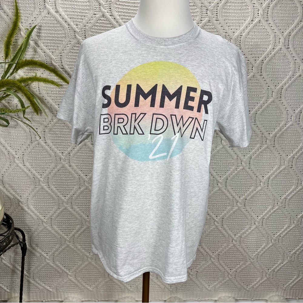 GILDAN | Graphic T-shirt Gray XL